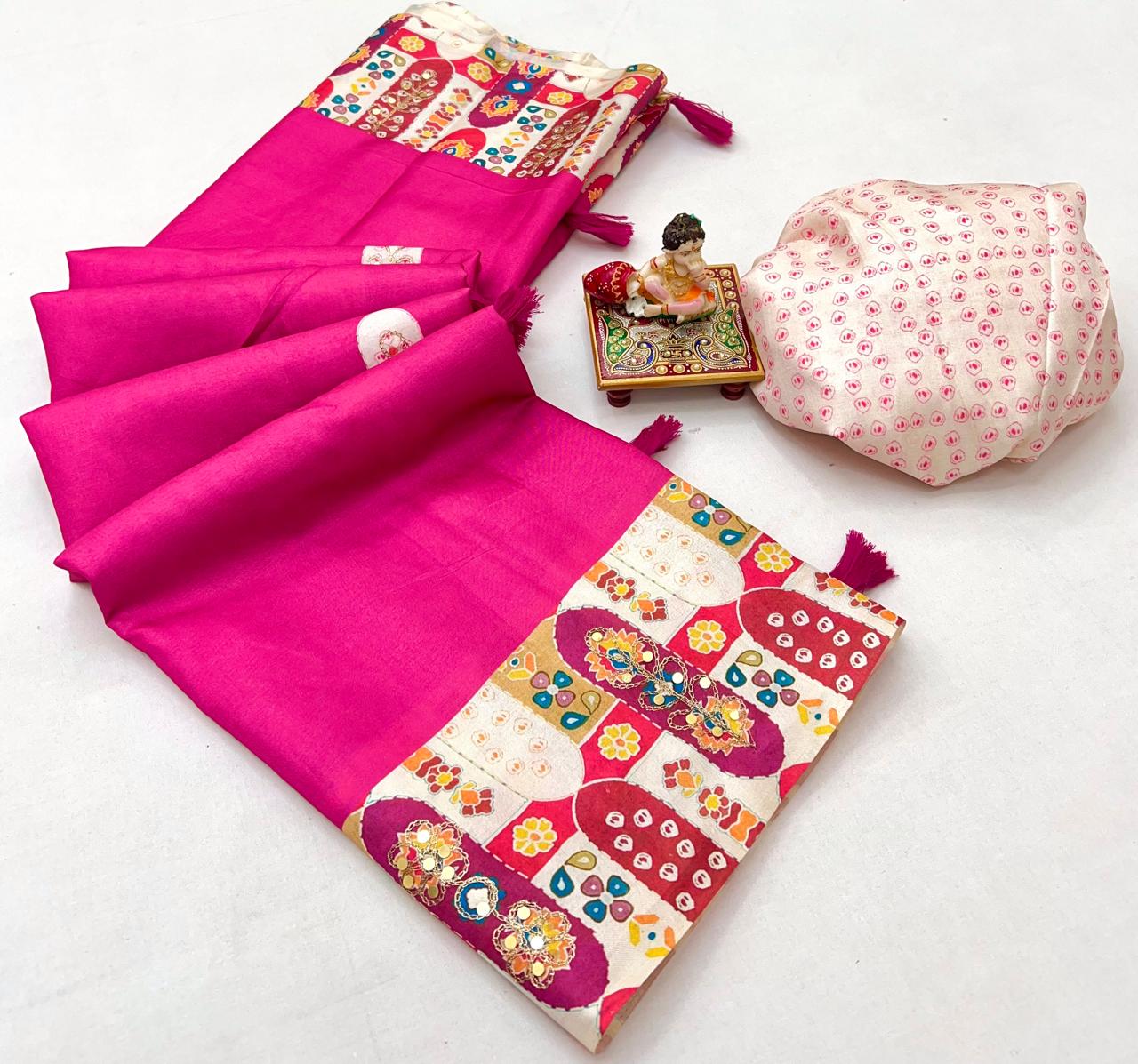 Kayatri New Tussar Silk Digital Print Saree