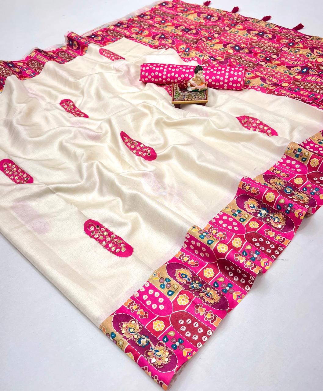 Kayatri New Tussar Silk Digital Print Saree