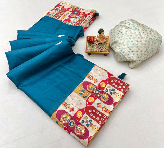 Kayatri New Tussar Silk Digital Print Saree