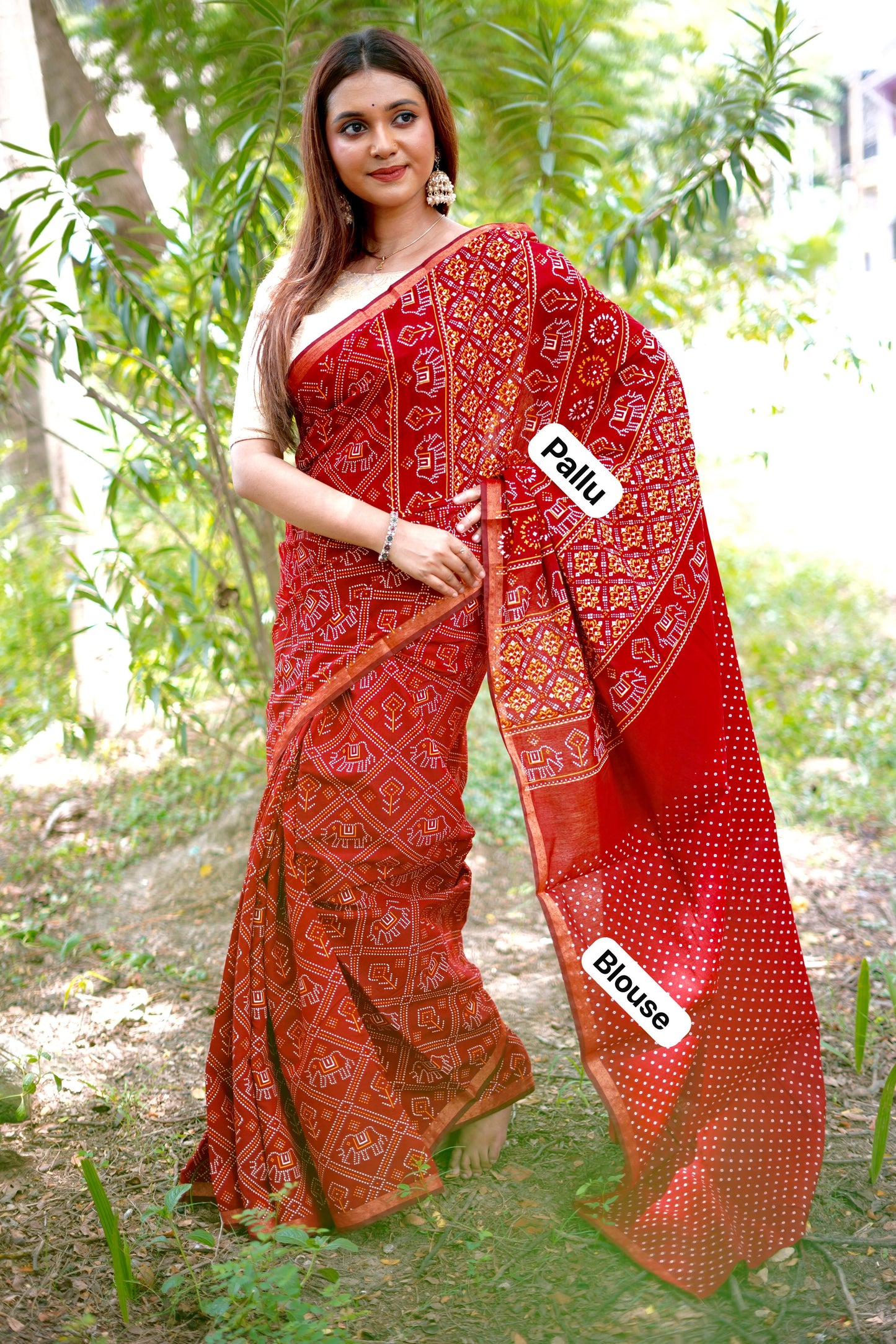 Kayatri Rajwadi Bandhani Collection Saree