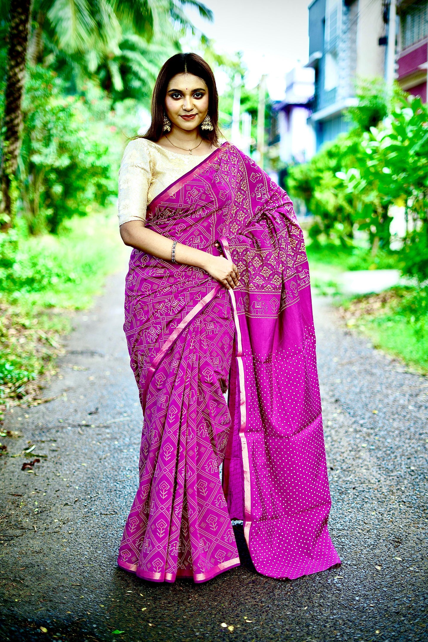 Kayatri Rajwadi Bandhani Collection Saree