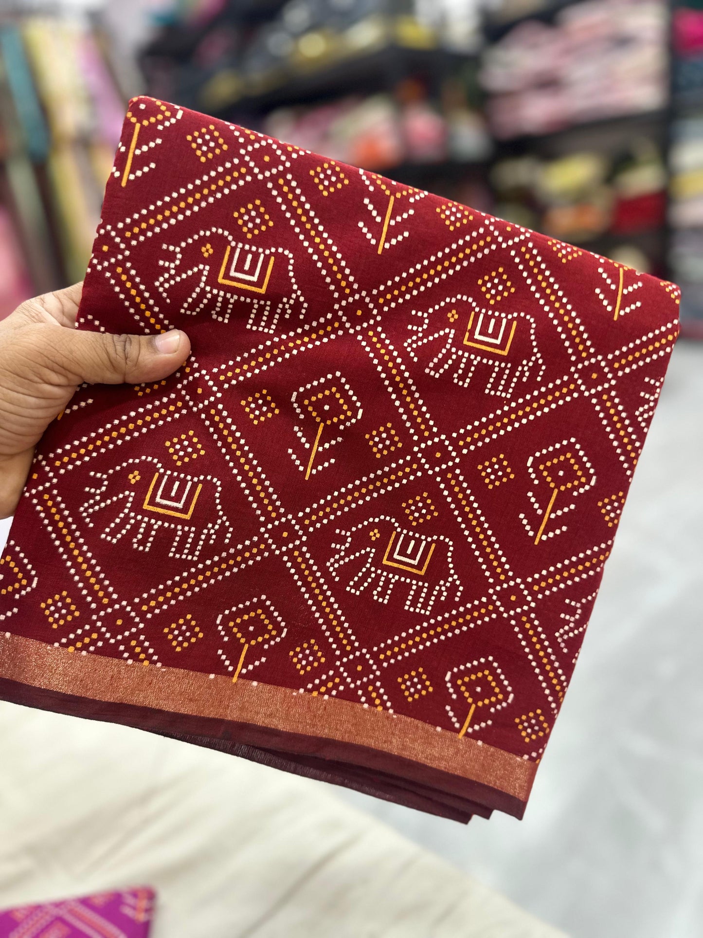 Kayatri Rajwadi Bandhani Collection Saree