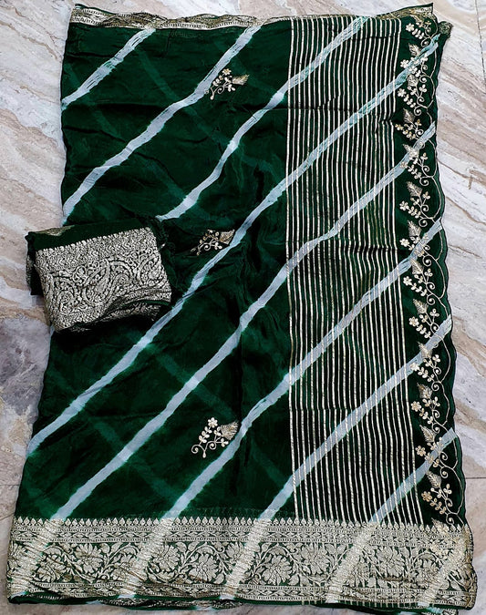 Kayatri Pure Organza Elegance with Banarasi Touch
