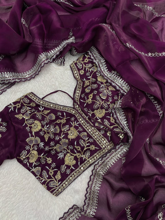 Kayatri Glamour Glow – Zimmy Choo Satin Saree