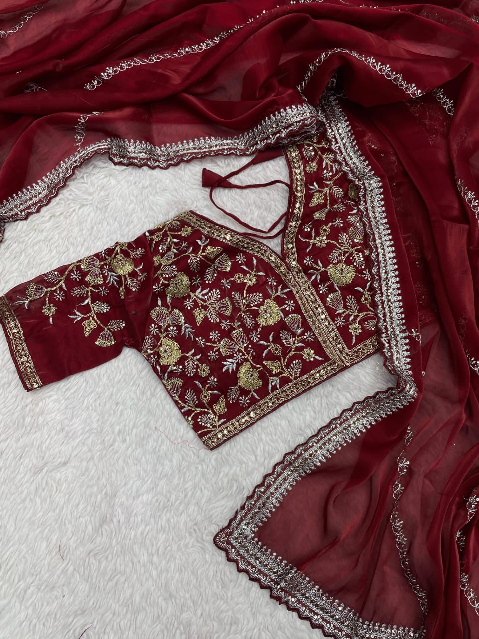 Kayatri Glamour Glow – Zimmy Choo Satin Saree