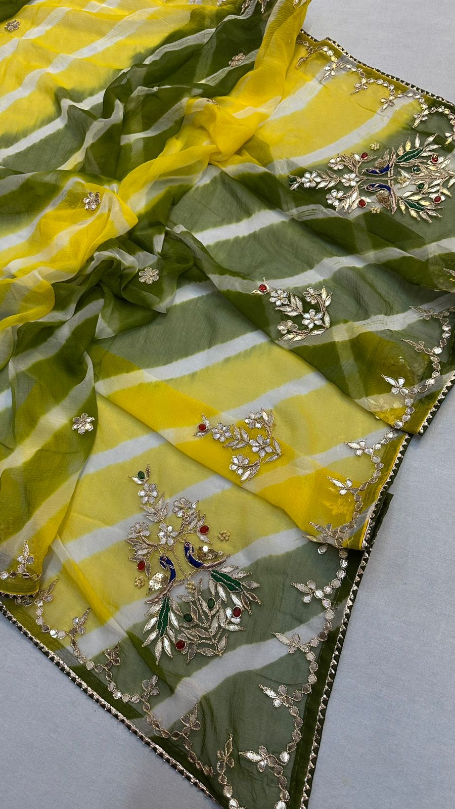 Kayatri Pure Chiffon with Gotta Peacock Magic