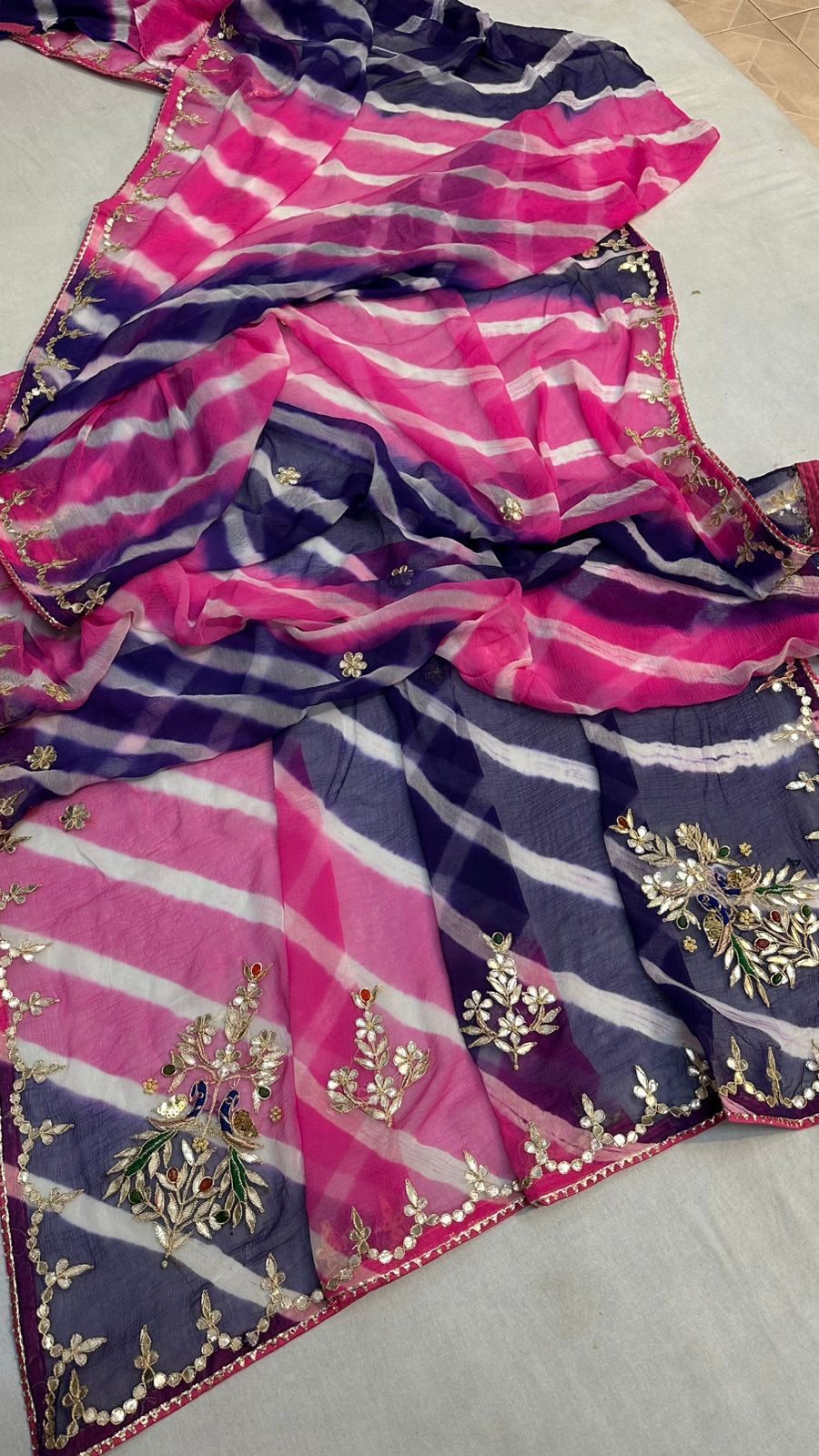 Kayatri Pure Chiffon with Gotta Peacock Magic