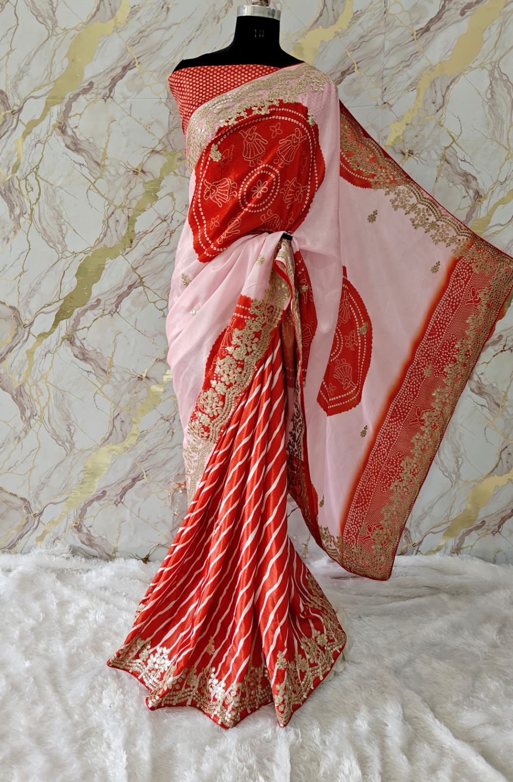 Kayatri New Designer shiny Silk with Beautiful Digital Print with Full foil Embroidery Work Border Saree