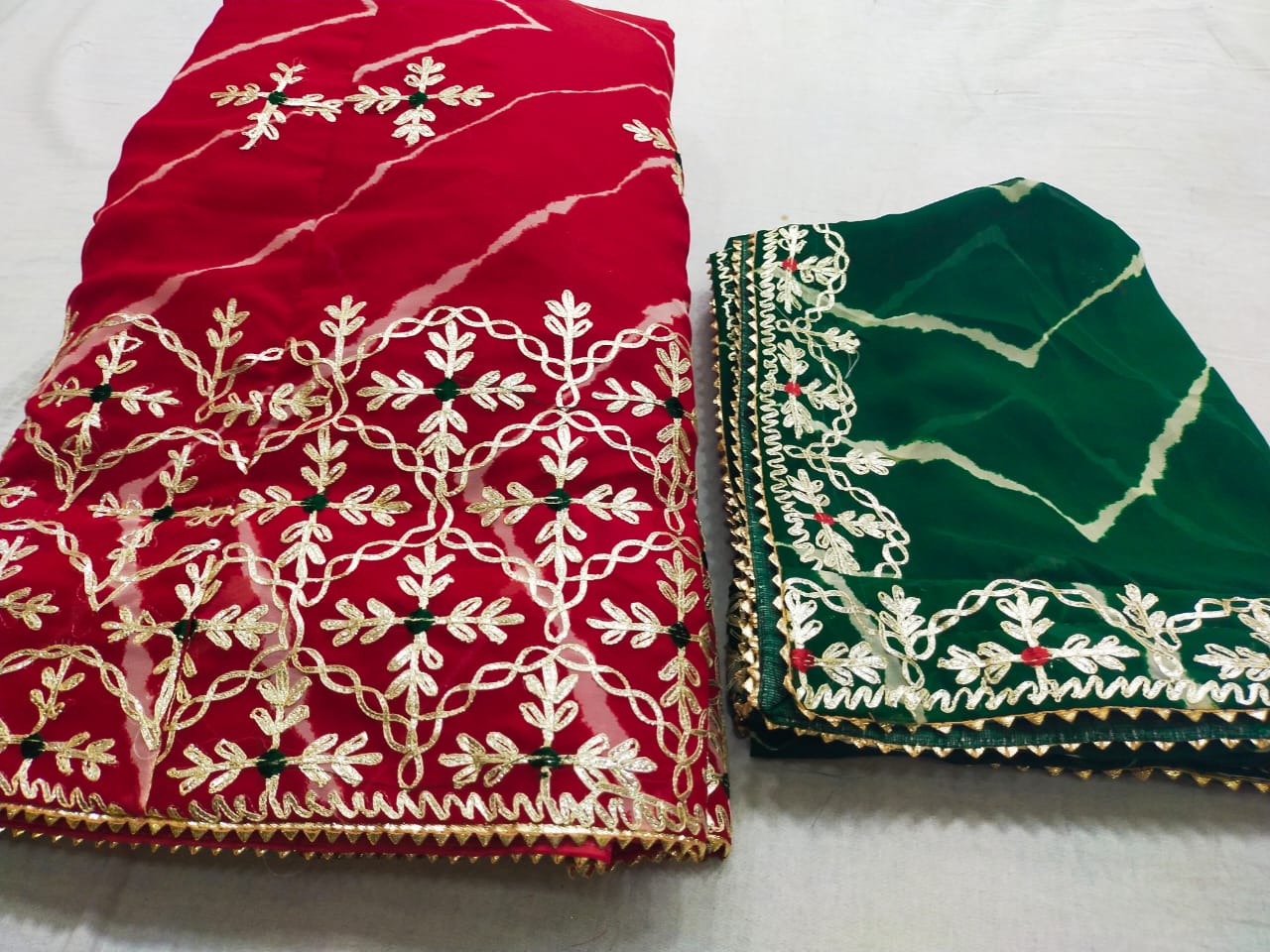 Kayatri New 60-60 Georgette fabric lehenga chunni Set