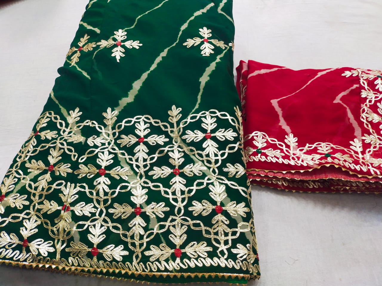 Kayatri New 60-60 Georgette fabric lehenga chunni Set