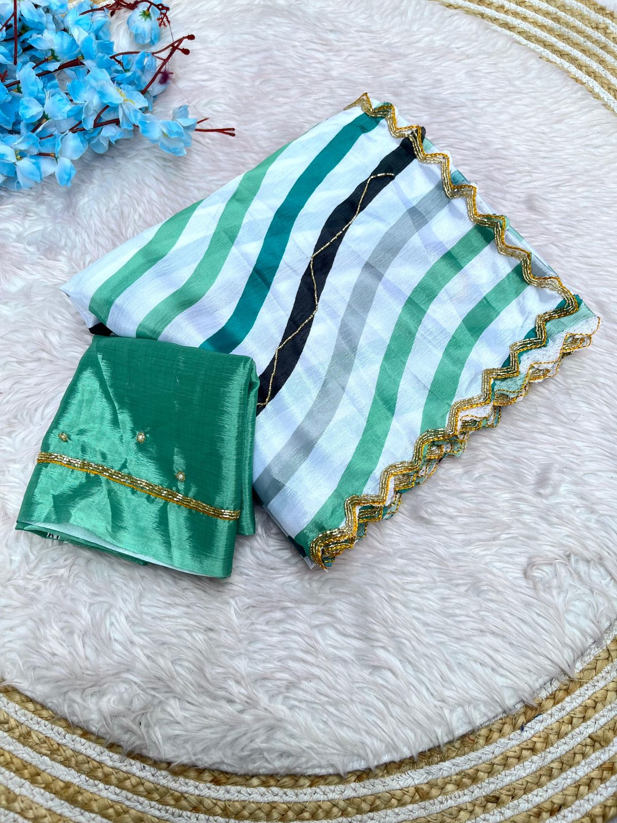 Kayatri New  Chinnon fabric With digital print Saree