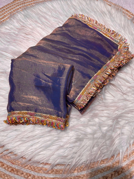 Kayatri New Beautiful  Attractive Multi coding Sequence border Saree