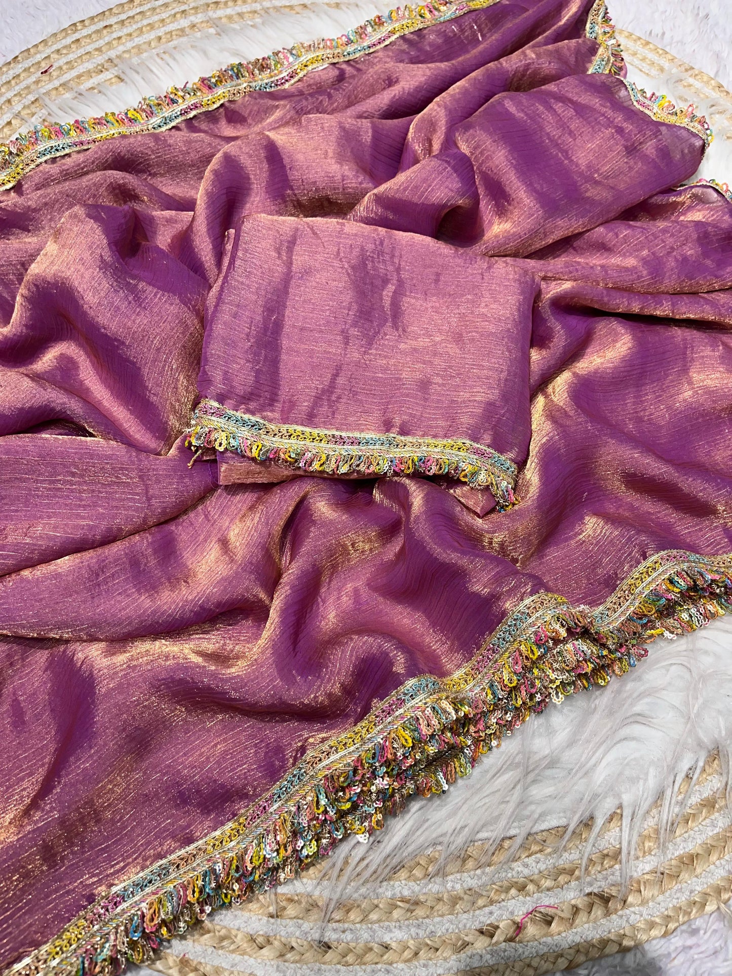 Kayatri New Beautiful  Attractive Multi coding Sequence border Saree