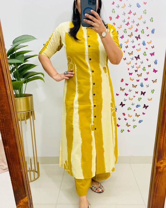 Kayatri New Launching Designer Co-Ords set in Aline kurti pattern paired with Ankle length pant