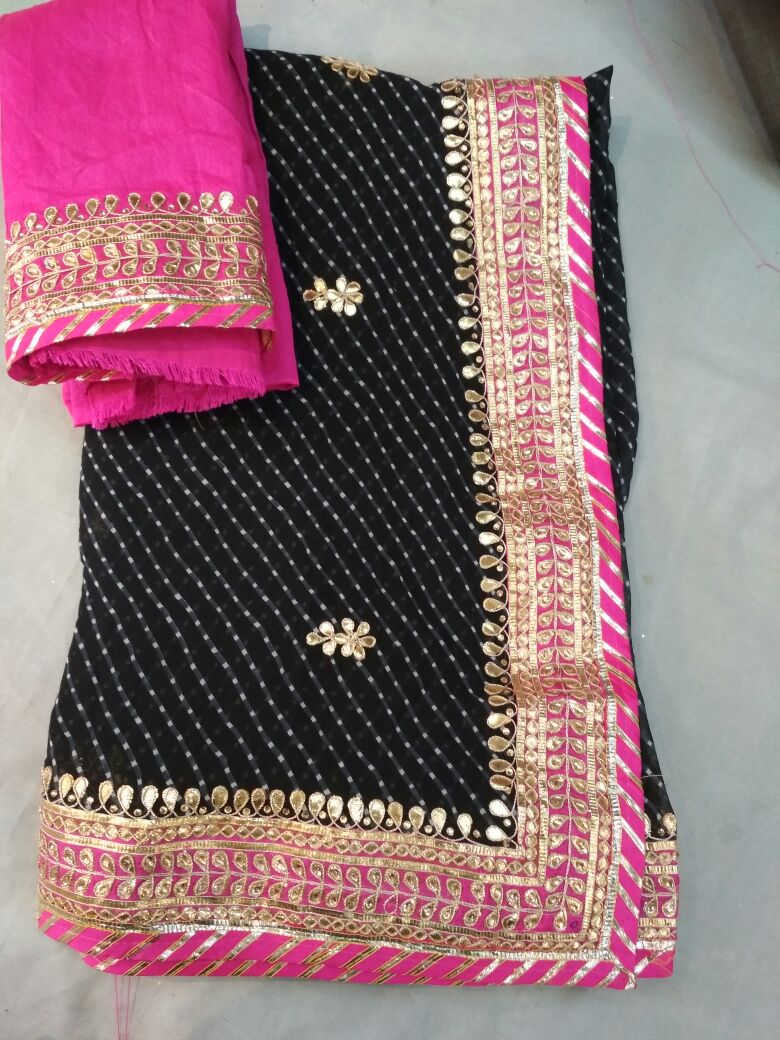 Kayatri New Fabric Pyour jorjett C*C Lahriya modhra print saree