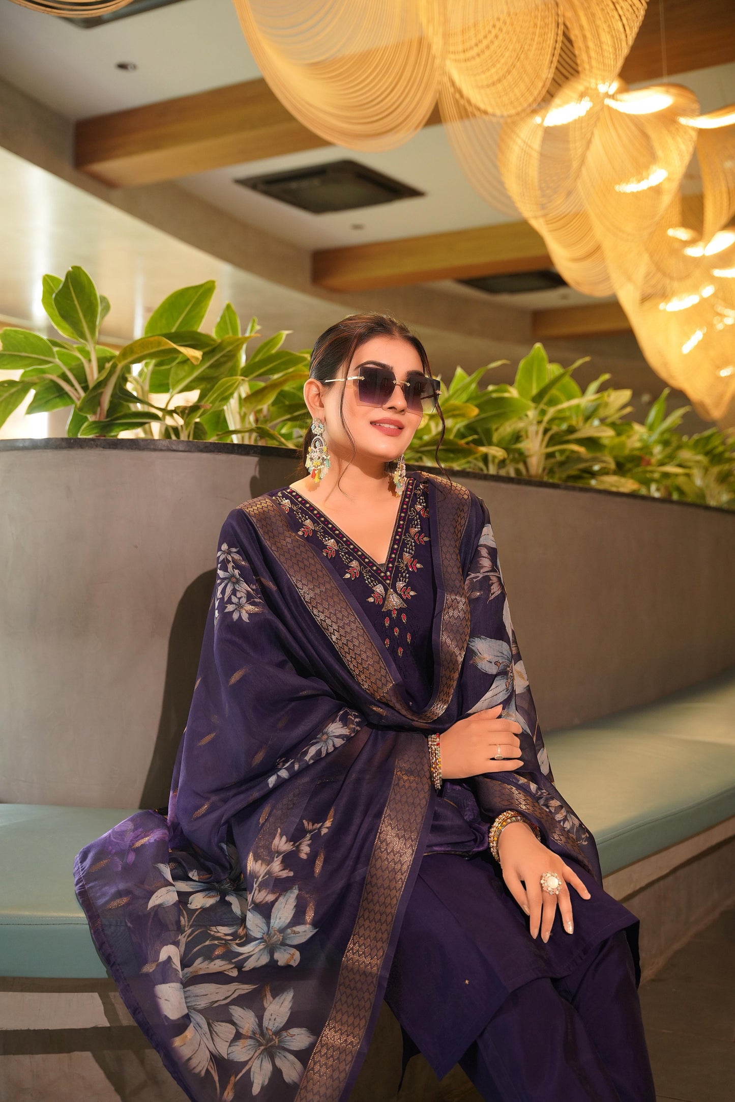 Kayatri New Roman silk With Cotton Suit