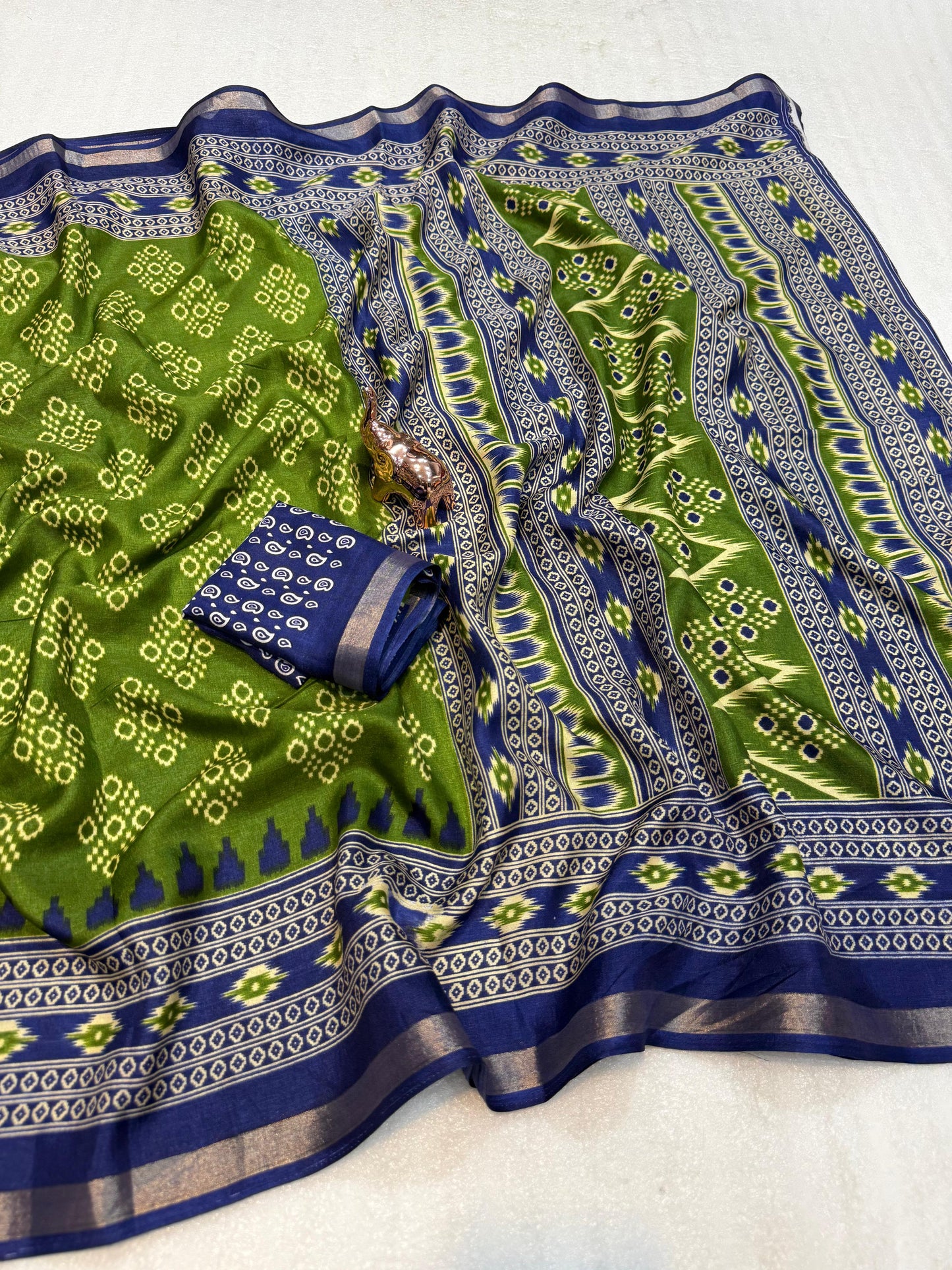 Kayatri New SEMI MUL MUL COTTON SAREE WITH BEAUTIFUL NEW PRINTS ALL OVER SAREE