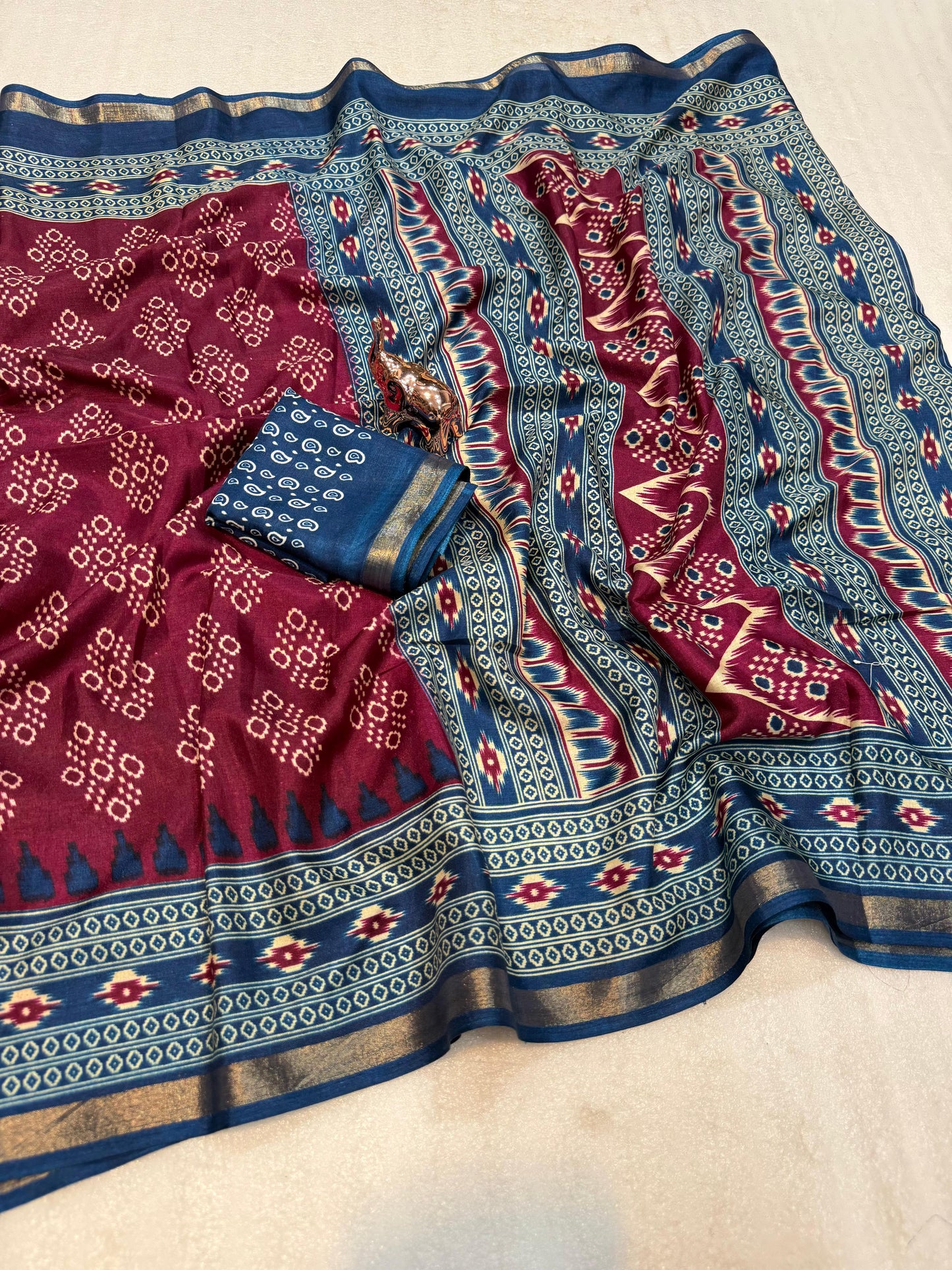 Kayatri New SEMI MUL MUL COTTON SAREE WITH BEAUTIFUL NEW PRINTS ALL OVER SAREE