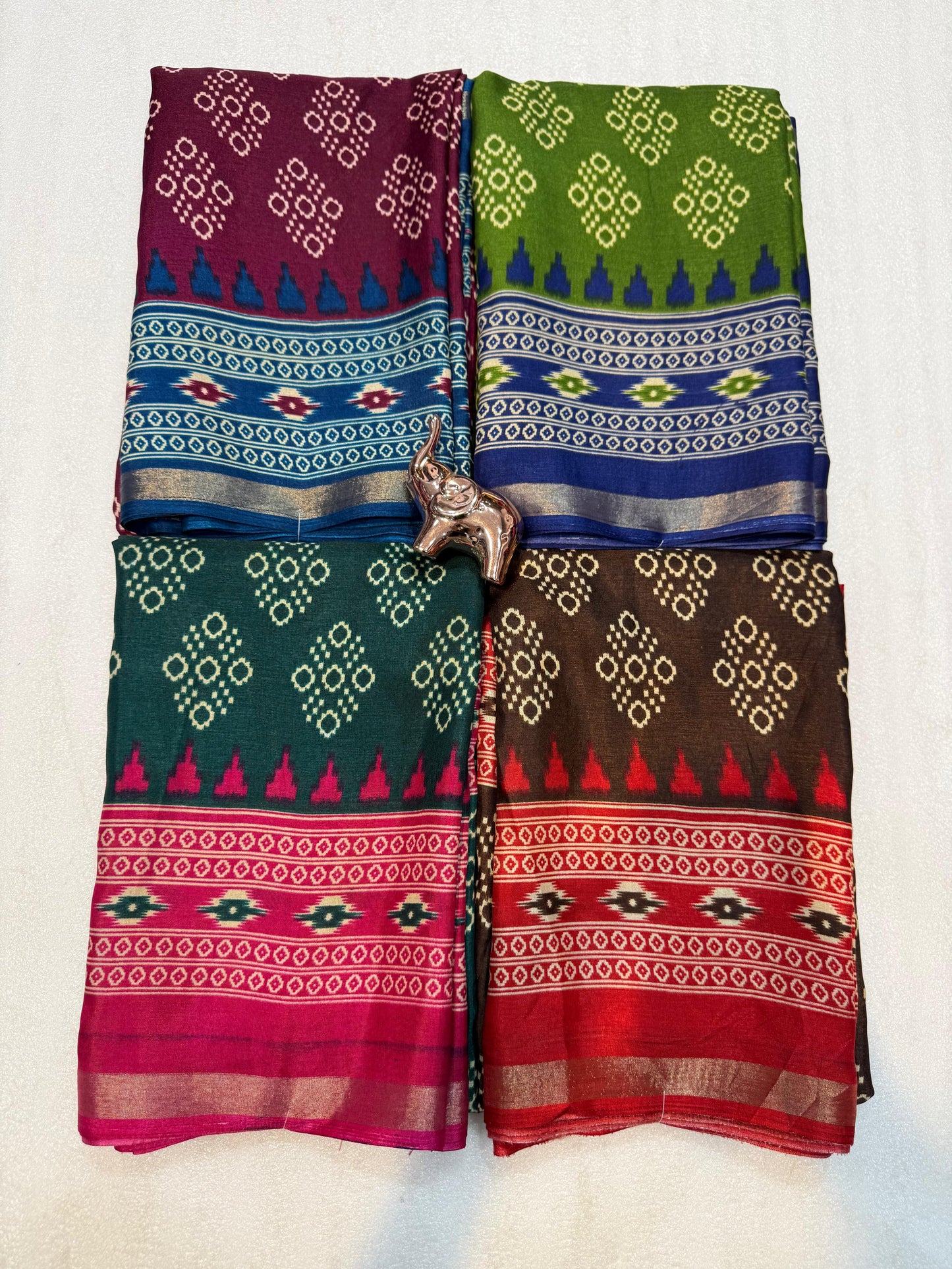 Kayatri New SEMI MUL MUL COTTON SAREE WITH BEAUTIFUL NEW PRINTS ALL OVER SAREE