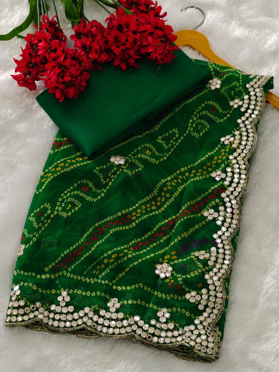 Kayatri New Georgette fabrics designer jari work with cut work  Banglori silk saree