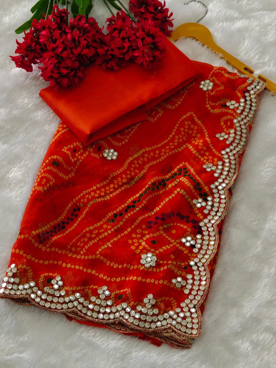 Kayatri New Georgette fabrics designer jari work with cut work  Banglori silk saree