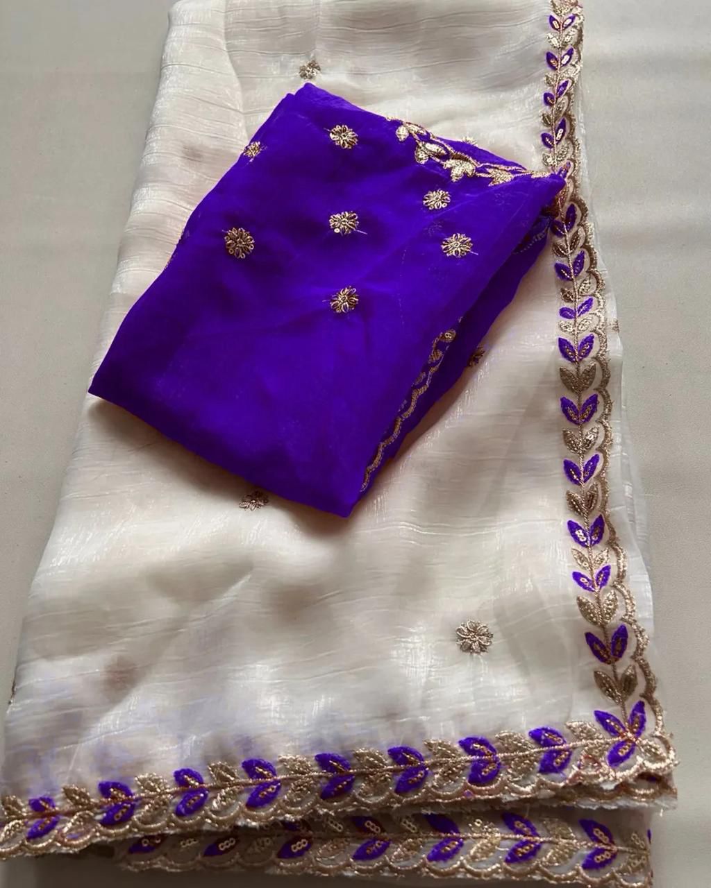 Kayatri New Churchy designer sequence and Multi work Saree