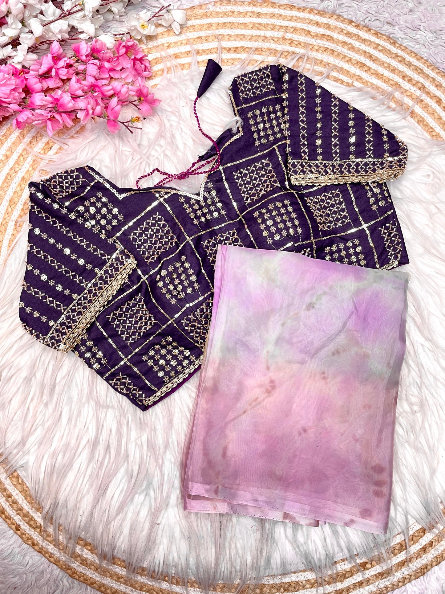 Kayatri New  Beautiful  Soft silk with discharge print Saree