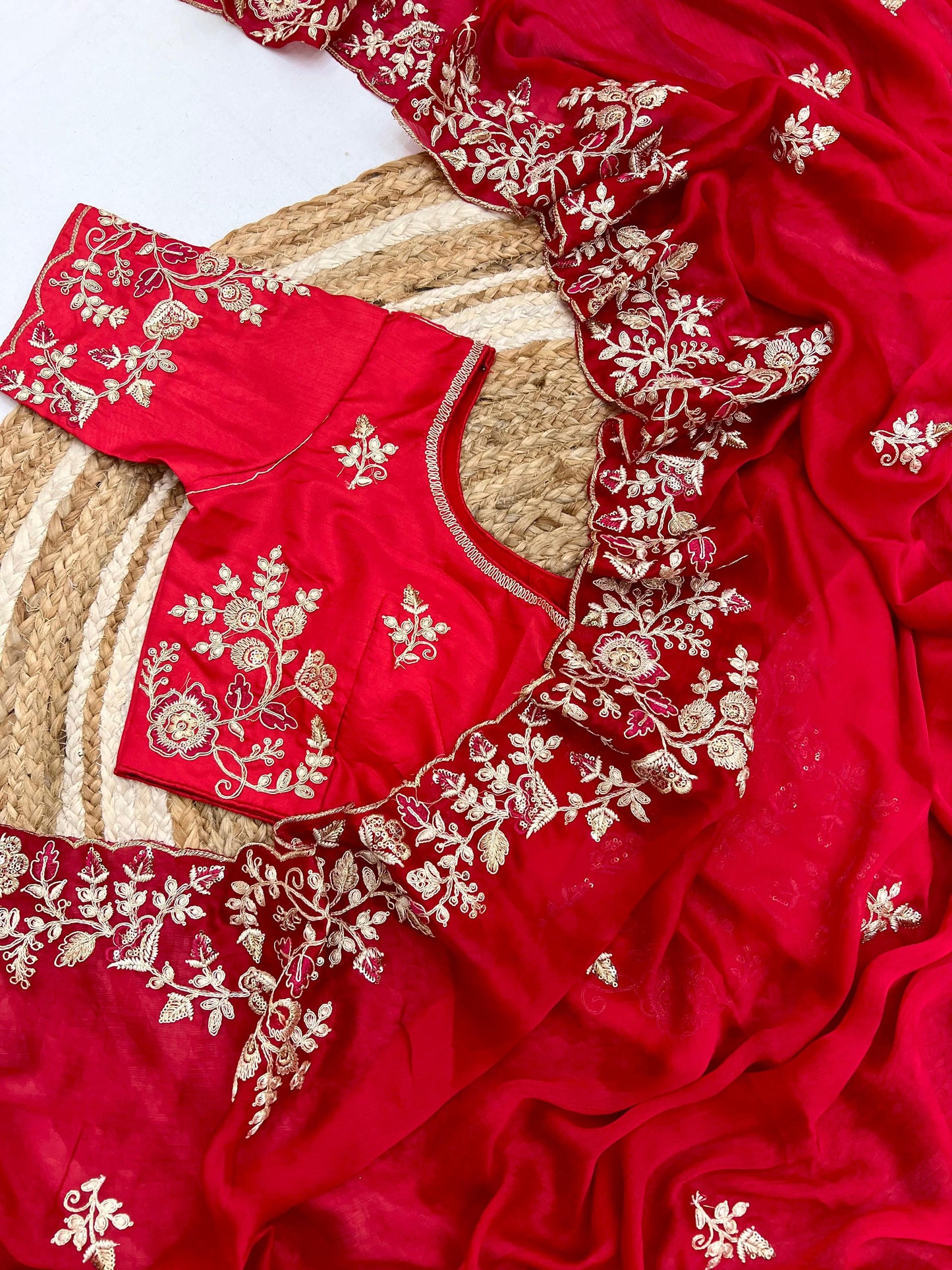 Kayatri New Pure  Satin Georgette Saree with premium Coding Sequence embroidery all over the Saree