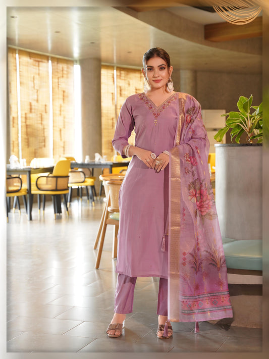 Kayatri New Roman silk With Cotton inner Suit