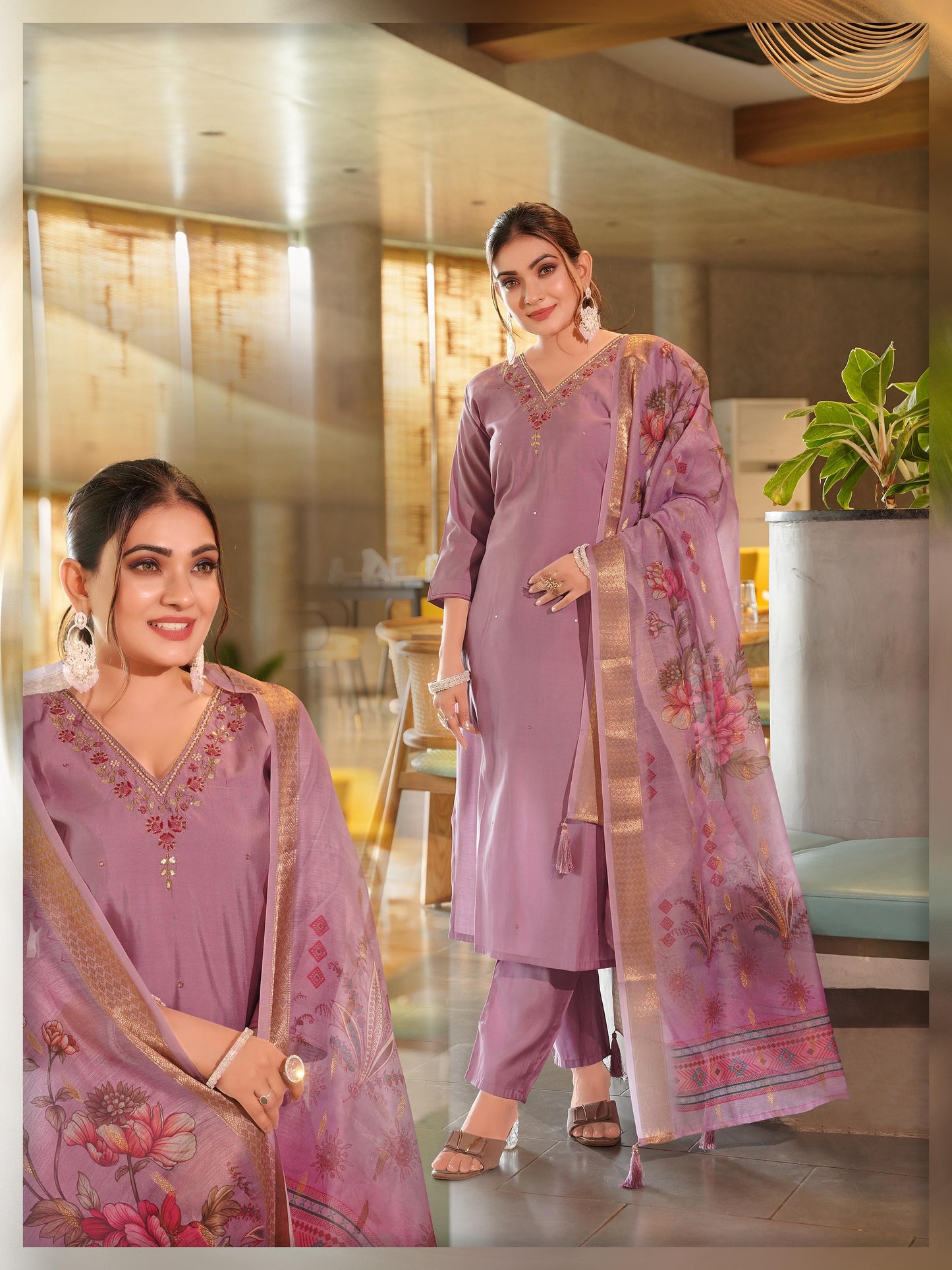 Kayatri New Roman silk With Cotton inner Suit
