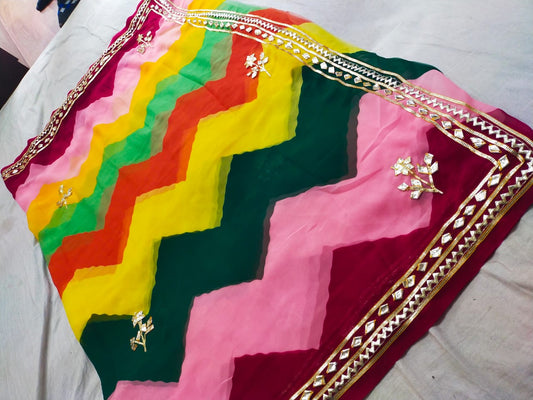 Kayatri New 60-60 Georgette fabric saree