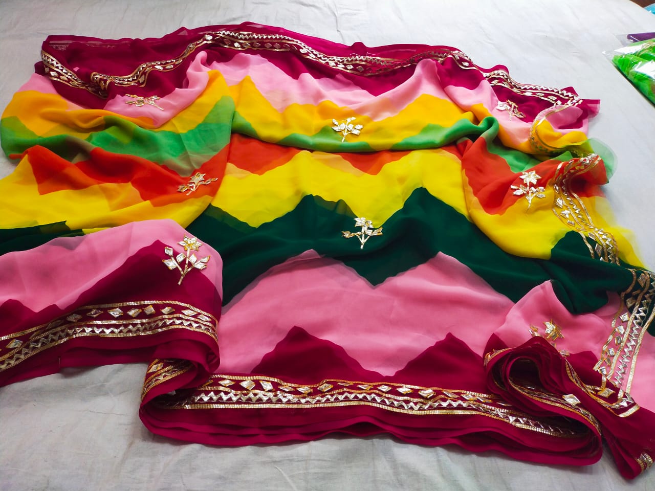 Kayatri New 60-60 Georgette fabric saree