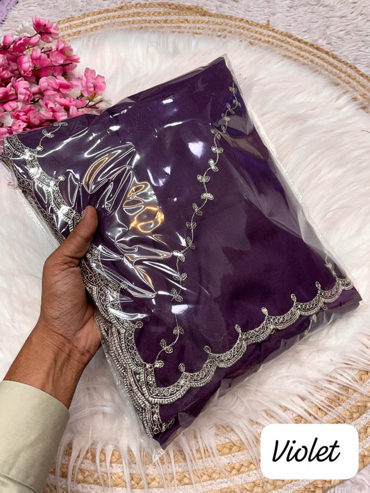 Kayatri New Blooming Chocolate With Beautiful Embroidery Sequence  Zari Work