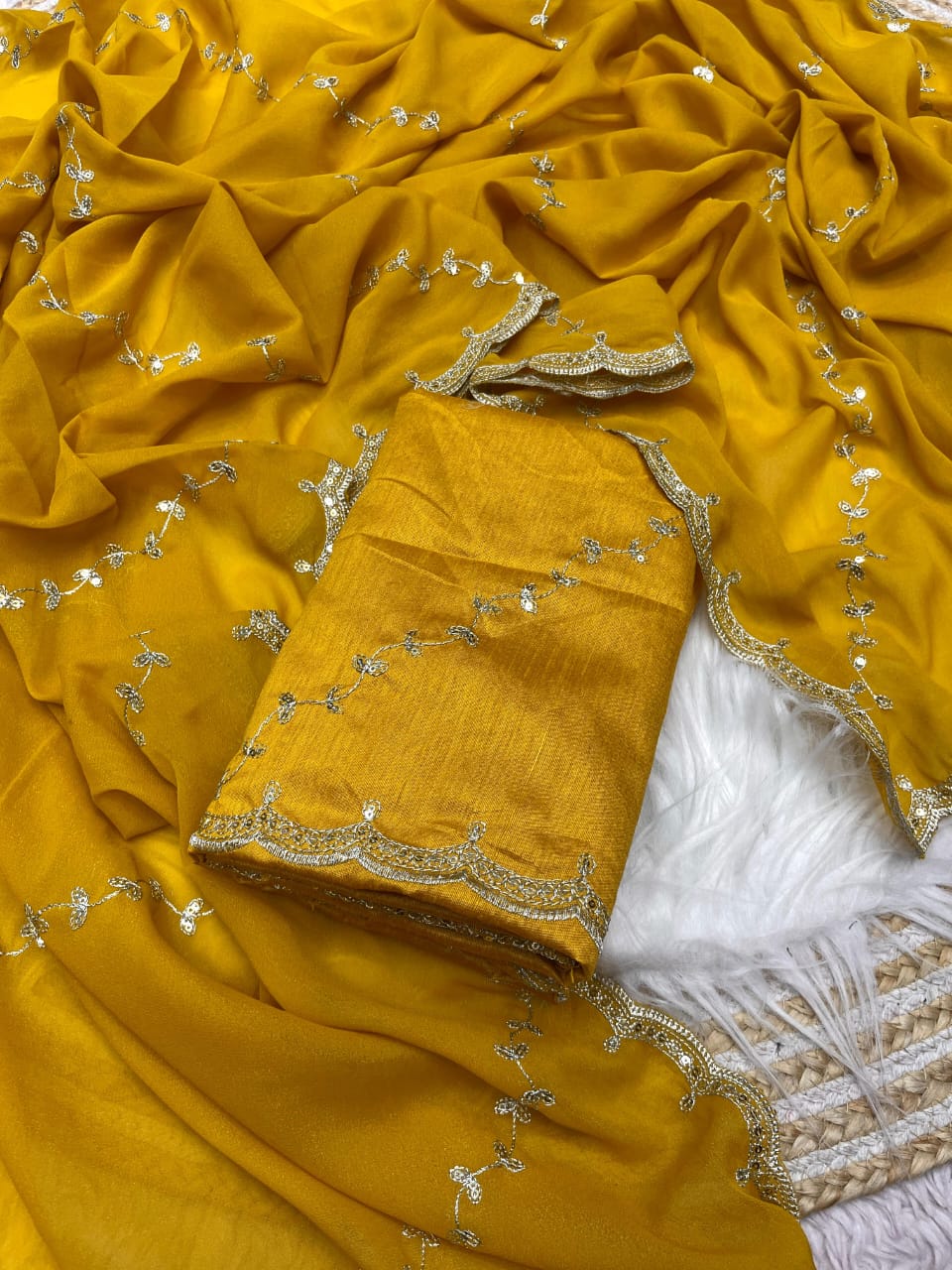 Kayatri New Blooming Chocolate With Beautiful Embroidery Sequence  Zari Work
