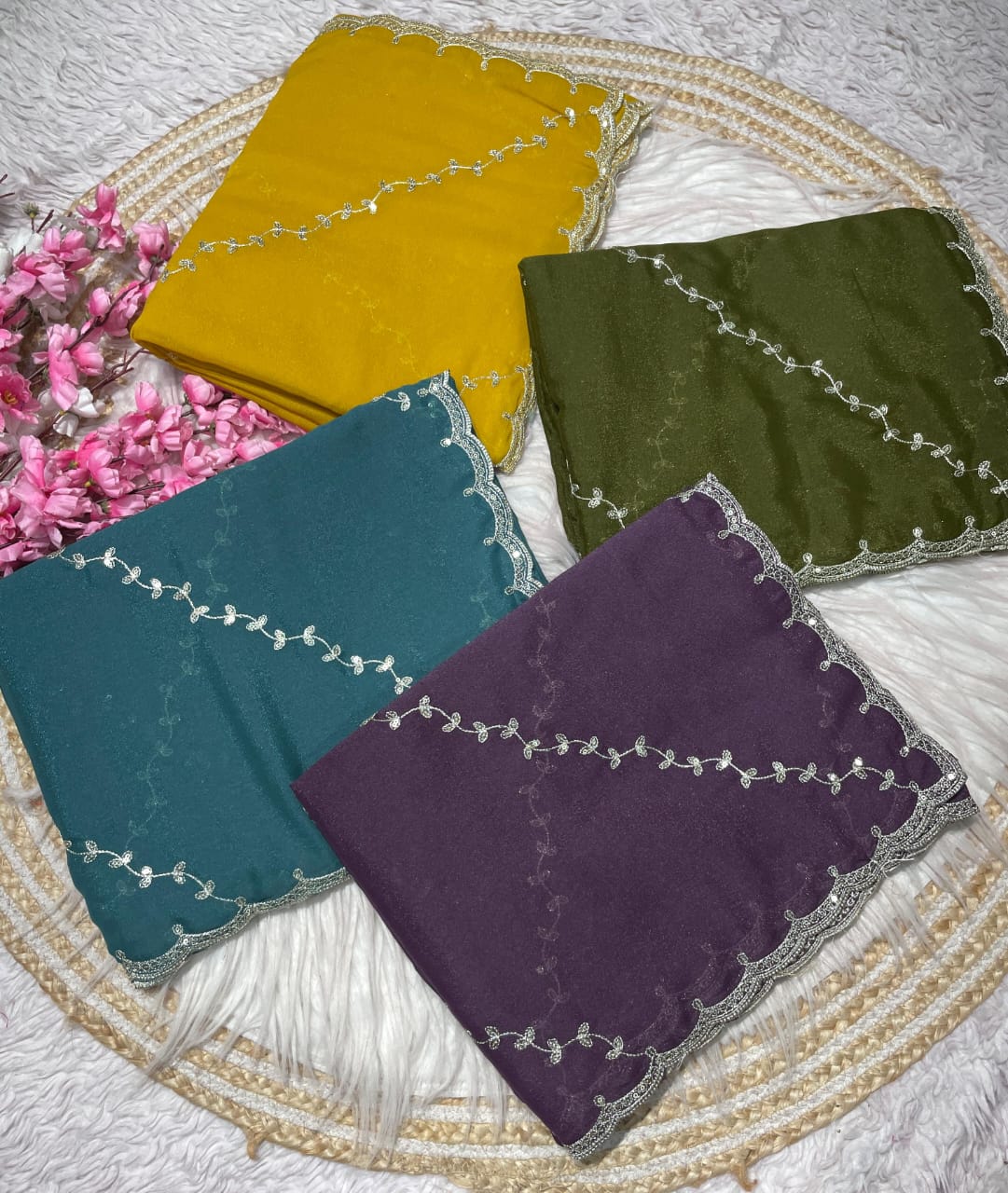 Kayatri New Blooming Chocolate With Beautiful Embroidery Sequence  Zari Work