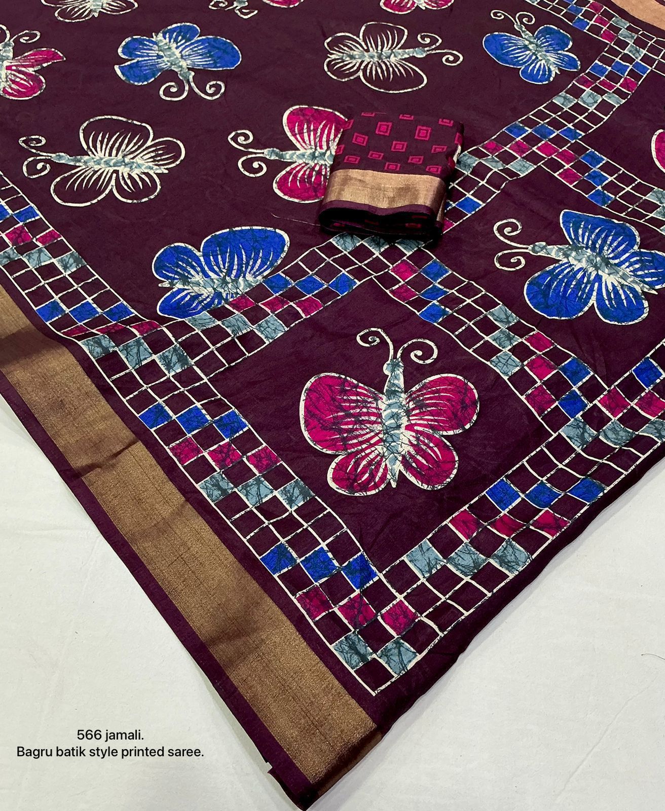 Kayatri New Soft cotton crape saree with zari pattu woven border saree