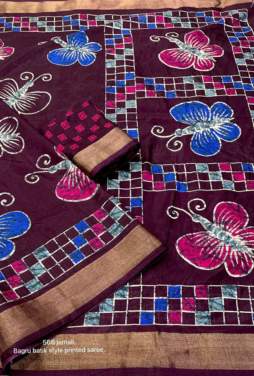 Kayatri New Soft cotton crape saree with zari pattu woven border saree