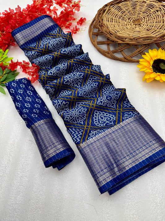 Kayatri New Pure Dola silk with in all over saree boder same as originall boder only