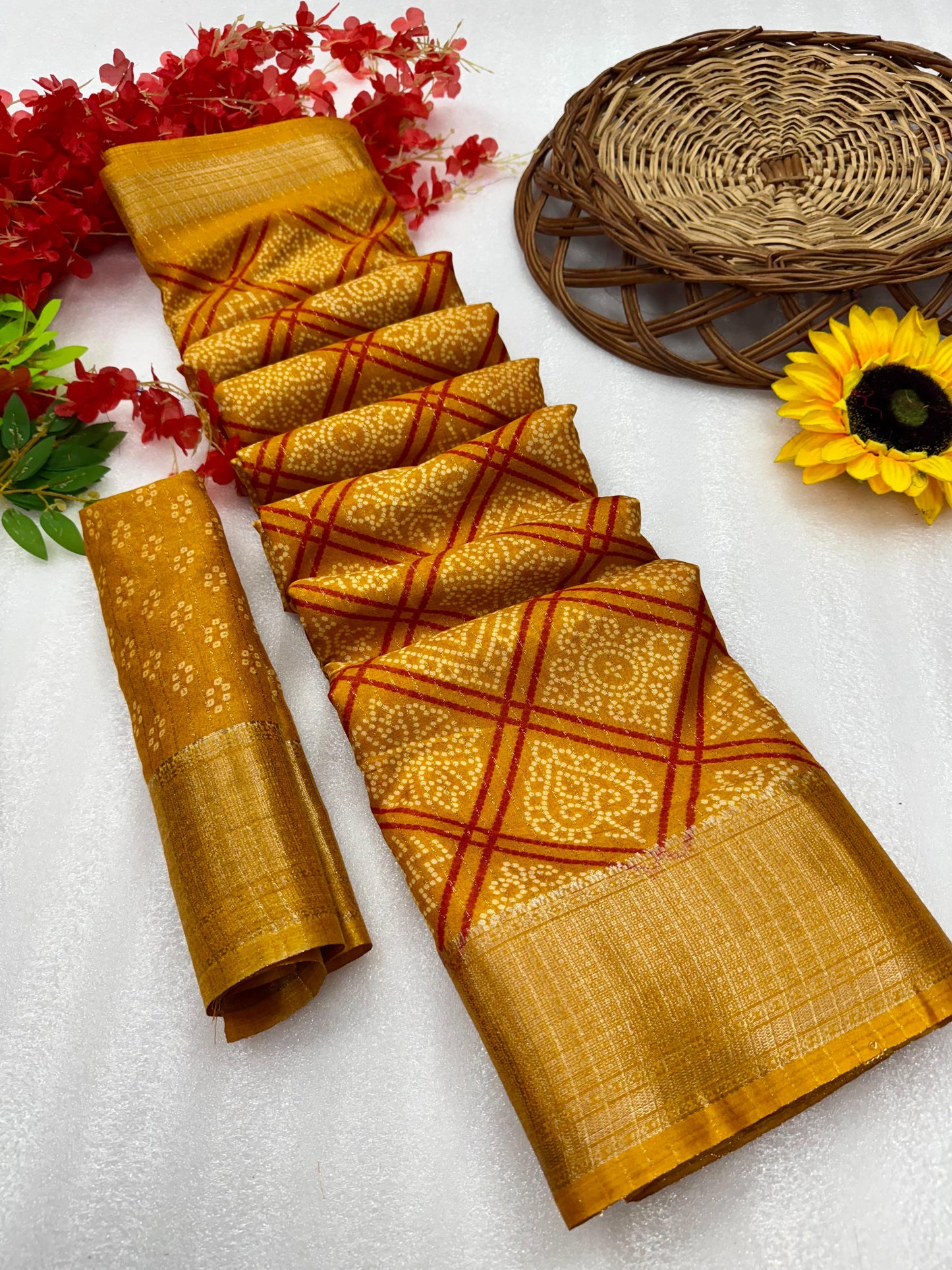 Kayatri New Pure Dola silk with in all over saree boder same as originall boder only