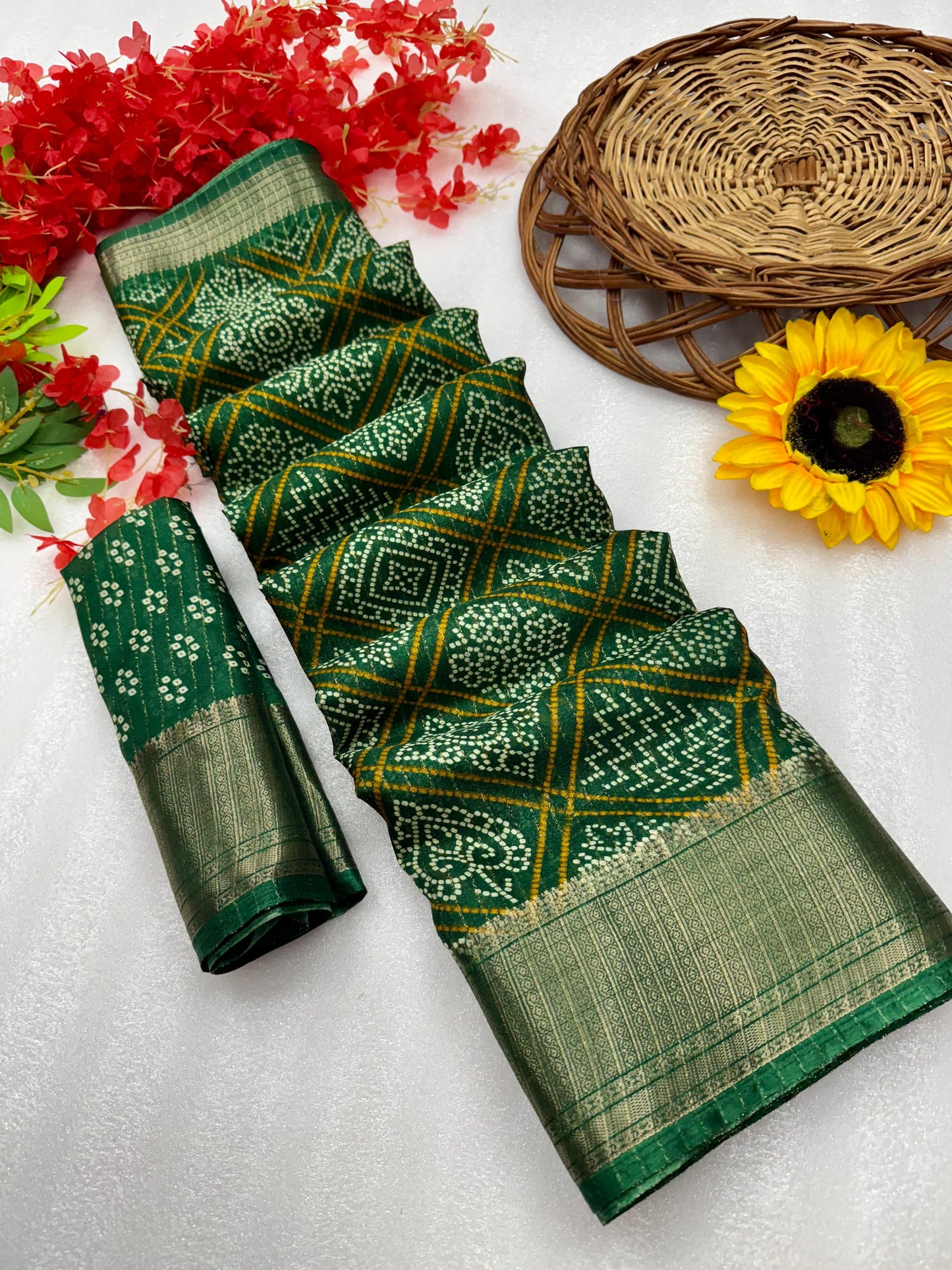 Kayatri New Pure Dola silk with in all over saree boder same as originall boder only