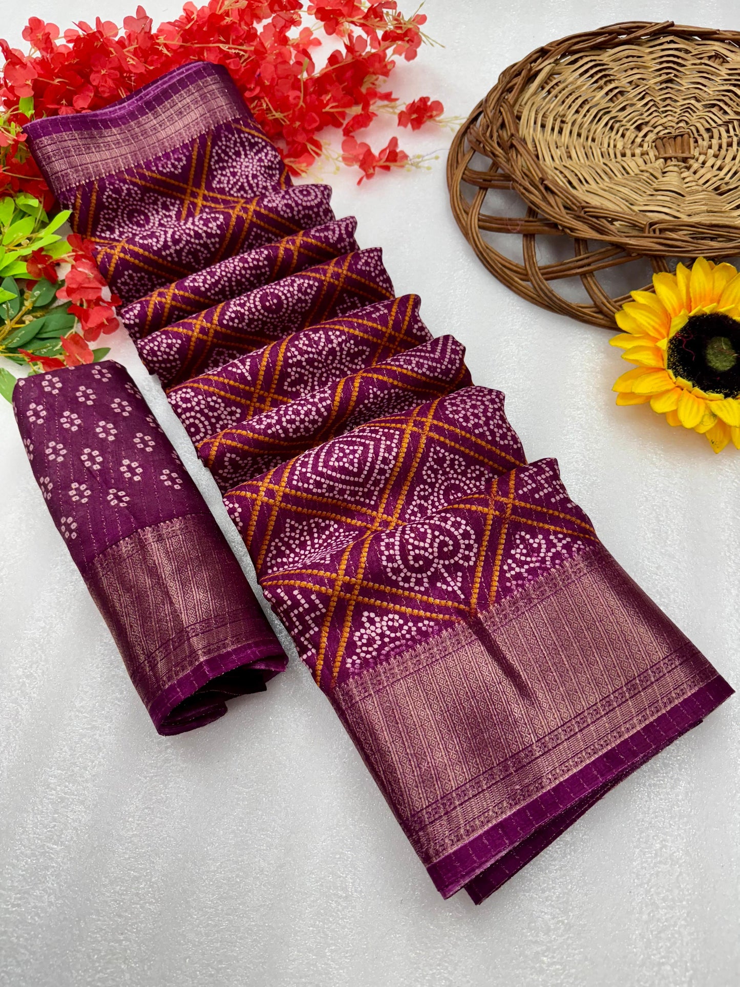 Kayatri New Pure Dola silk with in all over saree boder same as originall boder only