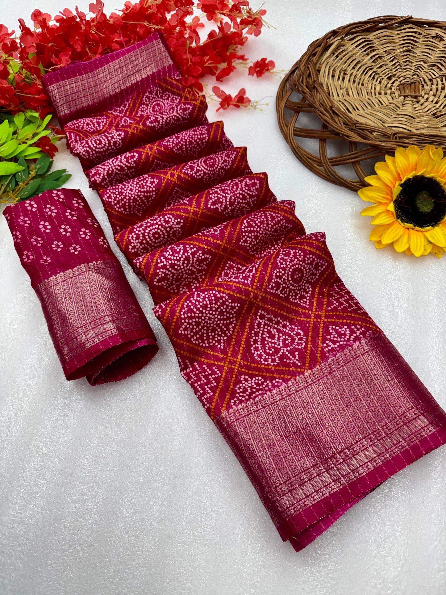 Kayatri New Pure Dola silk with in all over saree boder same as originall boder only