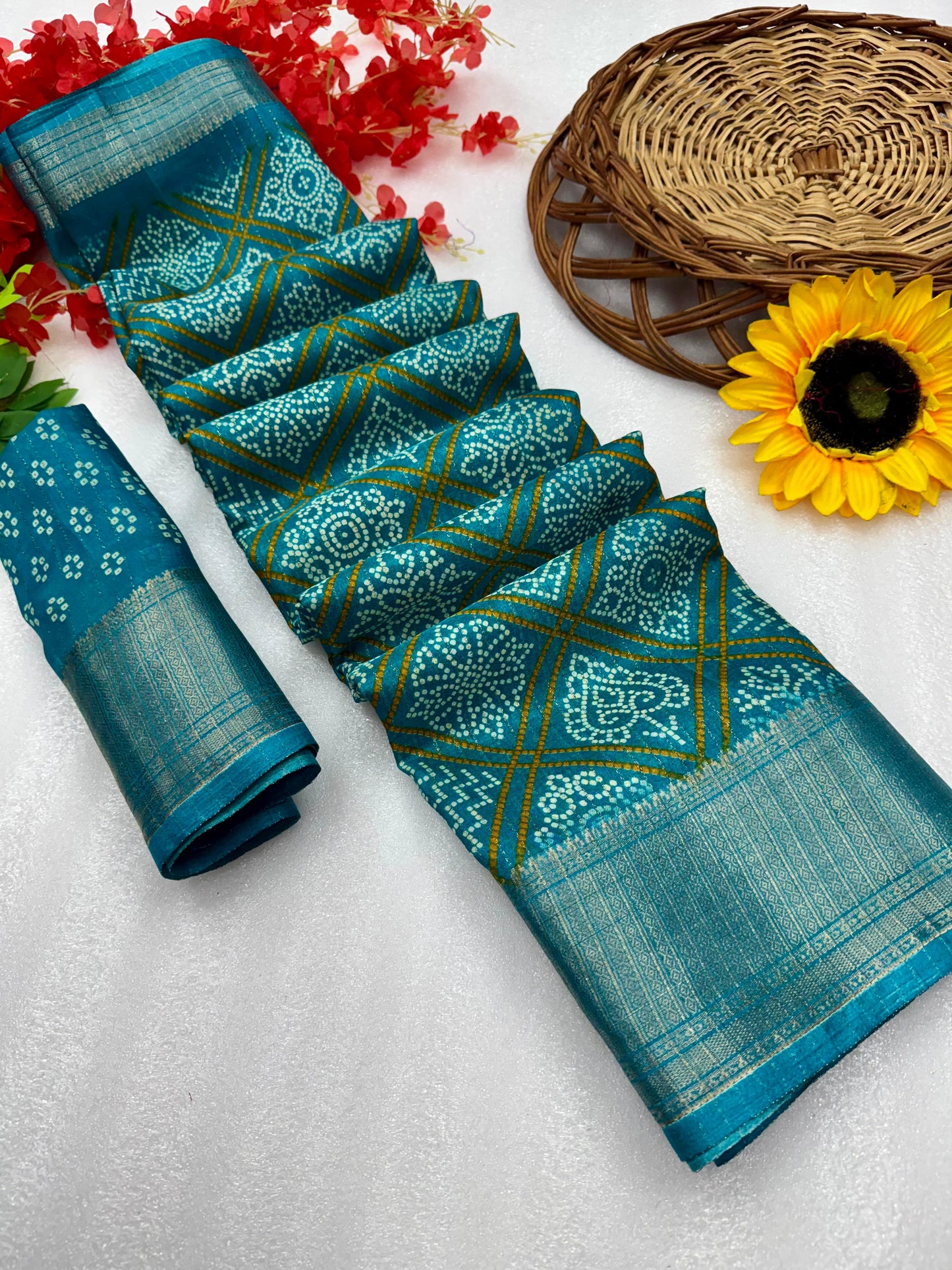 Kayatri New Pure Dola silk with in all over saree boder same as originall boder only