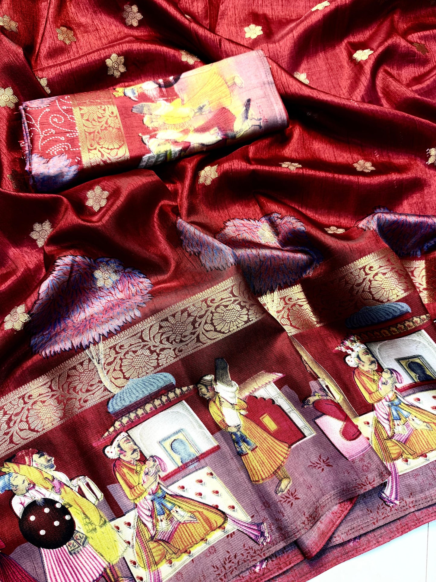 Kayatri New Pure dola silk with jari   all over saree jequrd boder same as originall boder saree