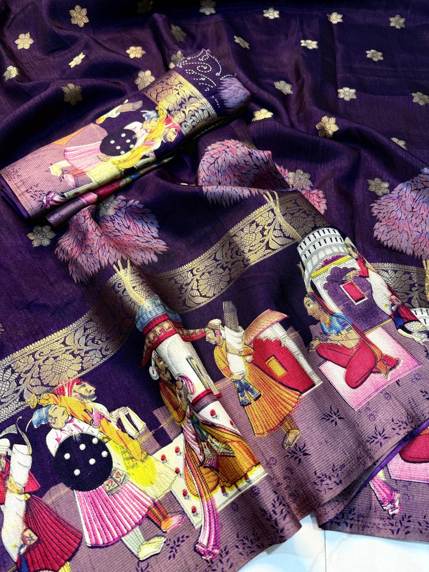 Kayatri New Pure dola silk with jari   all over saree jequrd boder same as originall boder saree