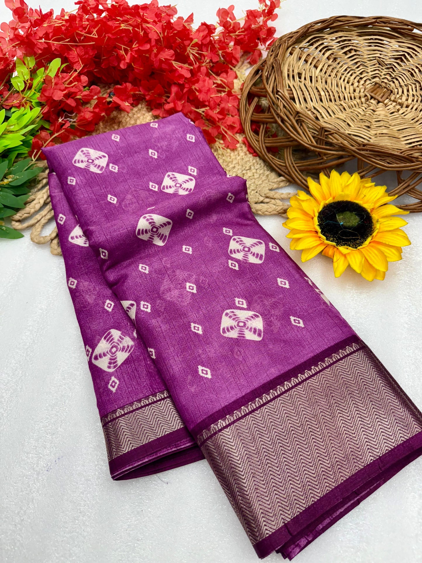 Kayatri New Pure Dola silk with in all over saree boder same as originall boder saree