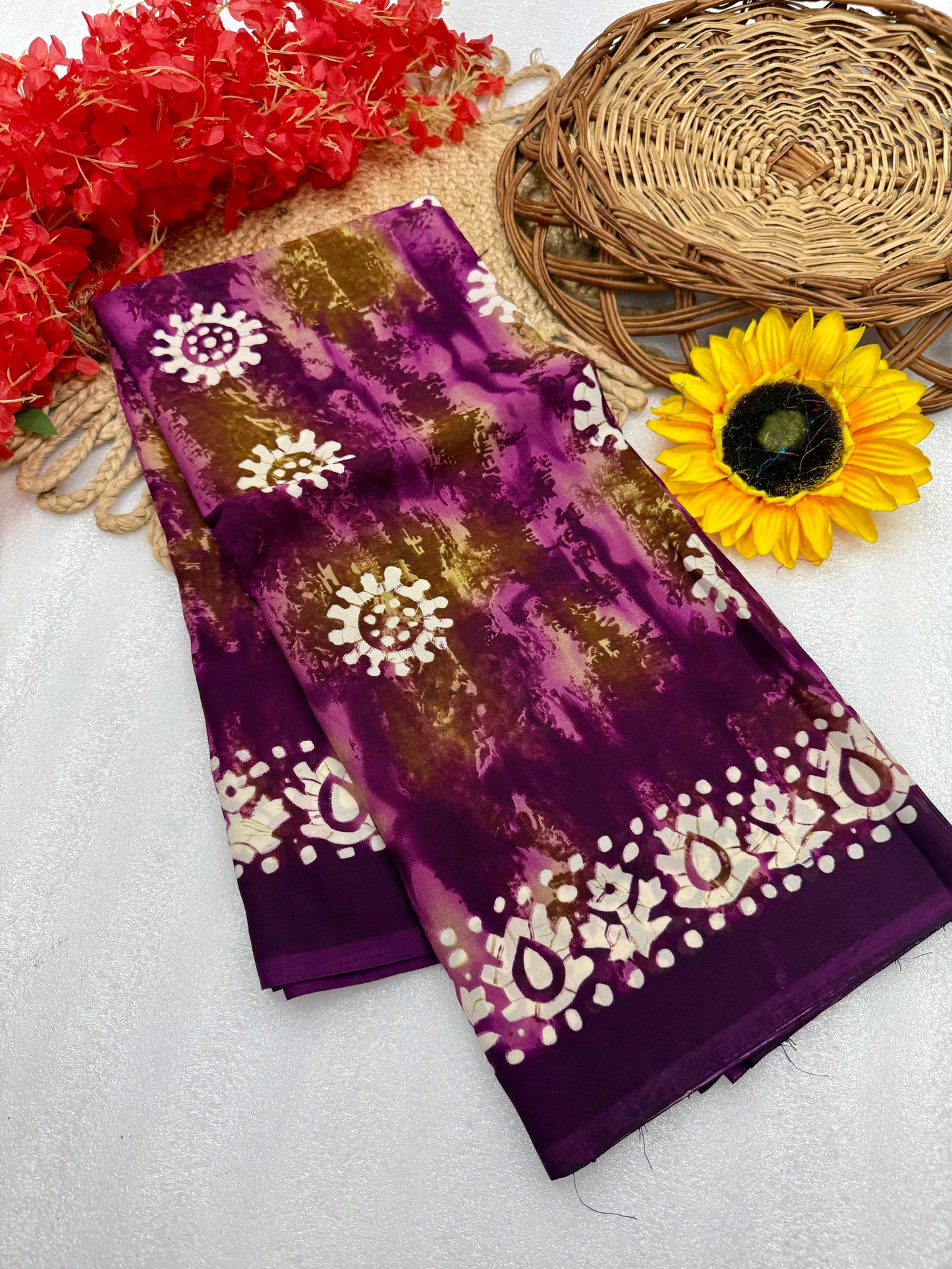 Kayatri New Gaji silk original copy se savdhan New  semi batikGajji bandhe