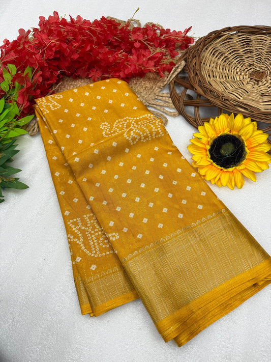 Kayatri New Pure Dola silk with in all over saree boder same as originall boder Saree