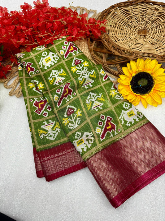 Kayatri New  Pure Dola silk with in all over saree boder same as originall boder saree