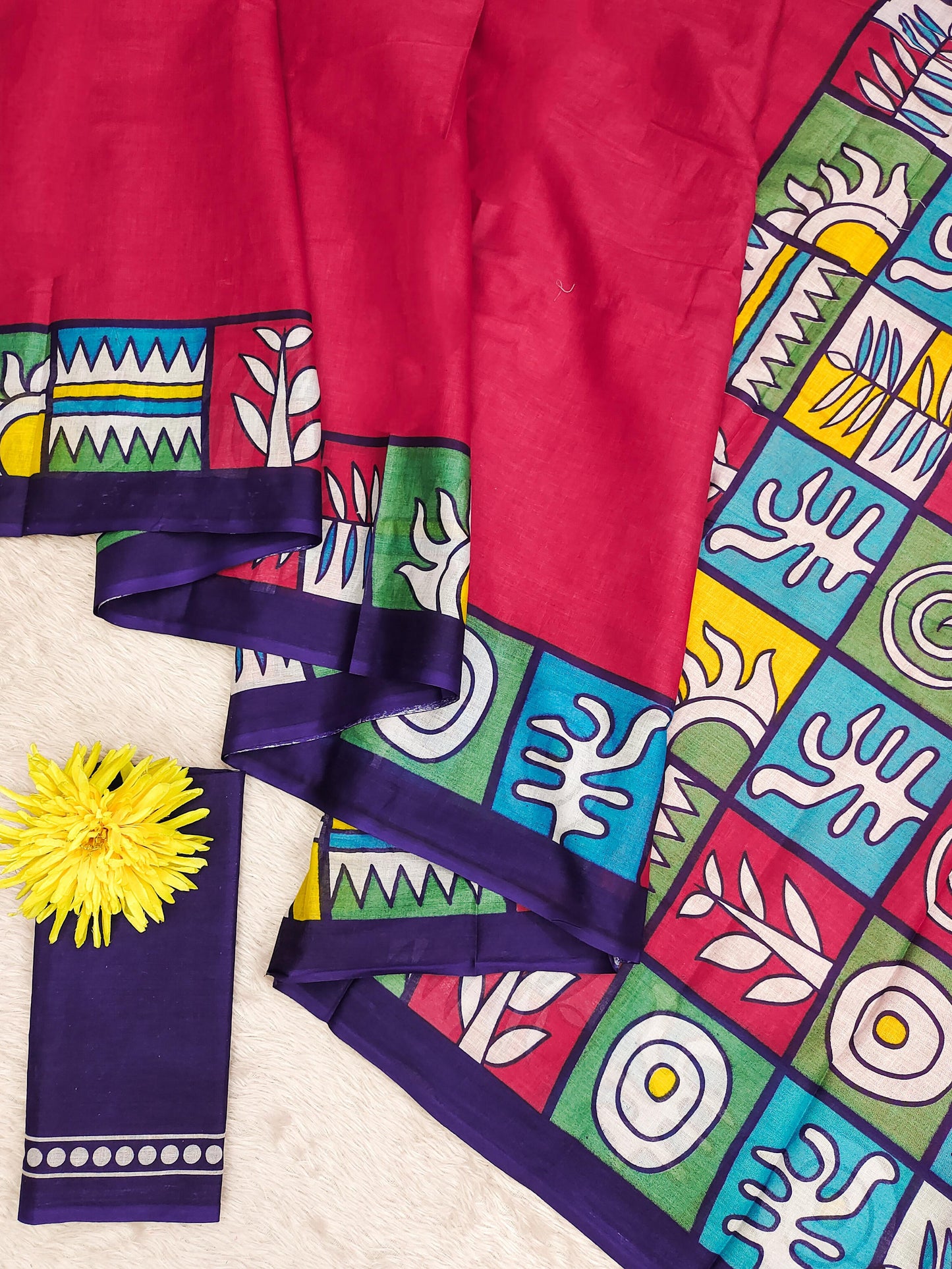 Kayatri New BAGRU BLOCK PRINT  MULMUL COTTON SAREES